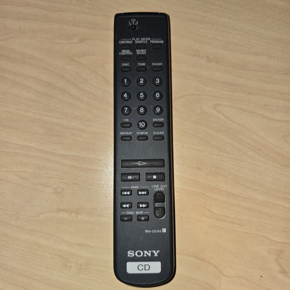 Sony Rm dc 43 5 disc cd changer remote